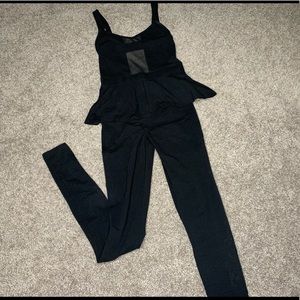 🌷Backless mesh front jumpsuit